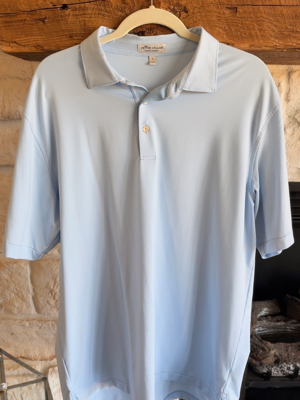 Peter Millar Light Blue Performance Polo Shirt